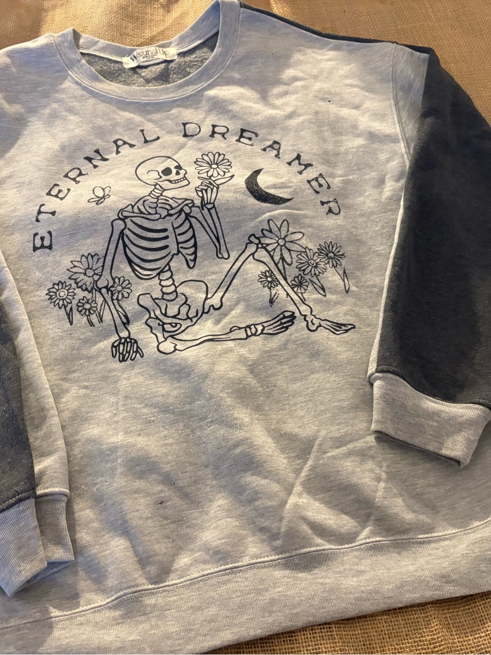Wound up Grey Pullover Sweater large 12-13